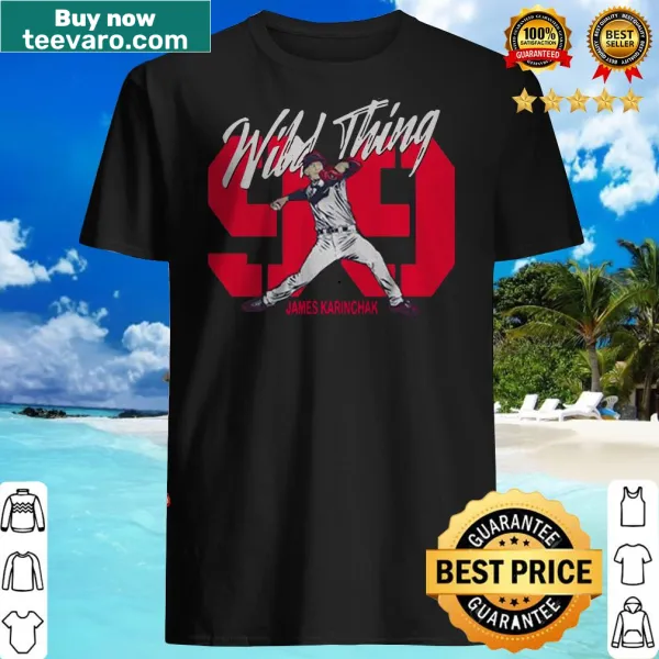 T-shirt featuring 'Wild Thing 99' honoring James Karinchak