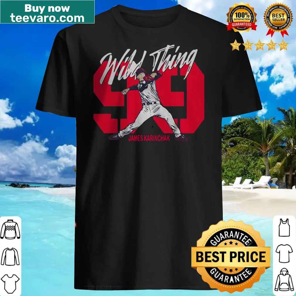 T-shirt featuring 'Wild Thing 99' honoring James Karinchak