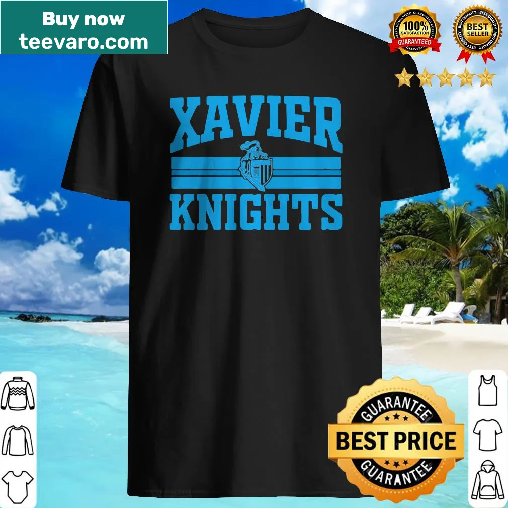 Xavier High School Knights logo shirt with a bold emblem