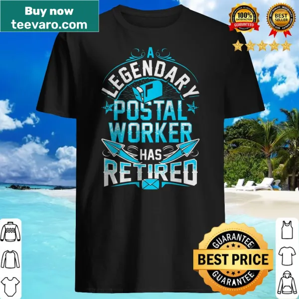 Funny retirement shirt for postal worker featuring humorous text