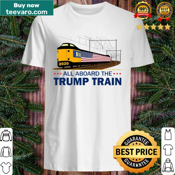 Vintage shirt with 'All Aboard The Trump Train' slogan