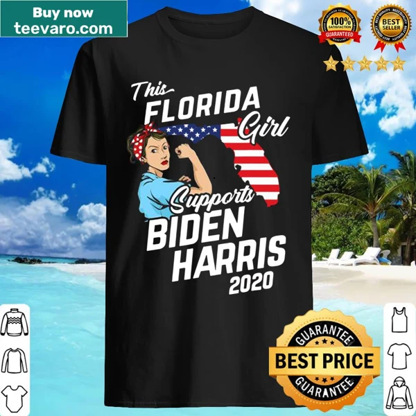 Vintage-style Florida election t-shirt featuring Biden Harris design