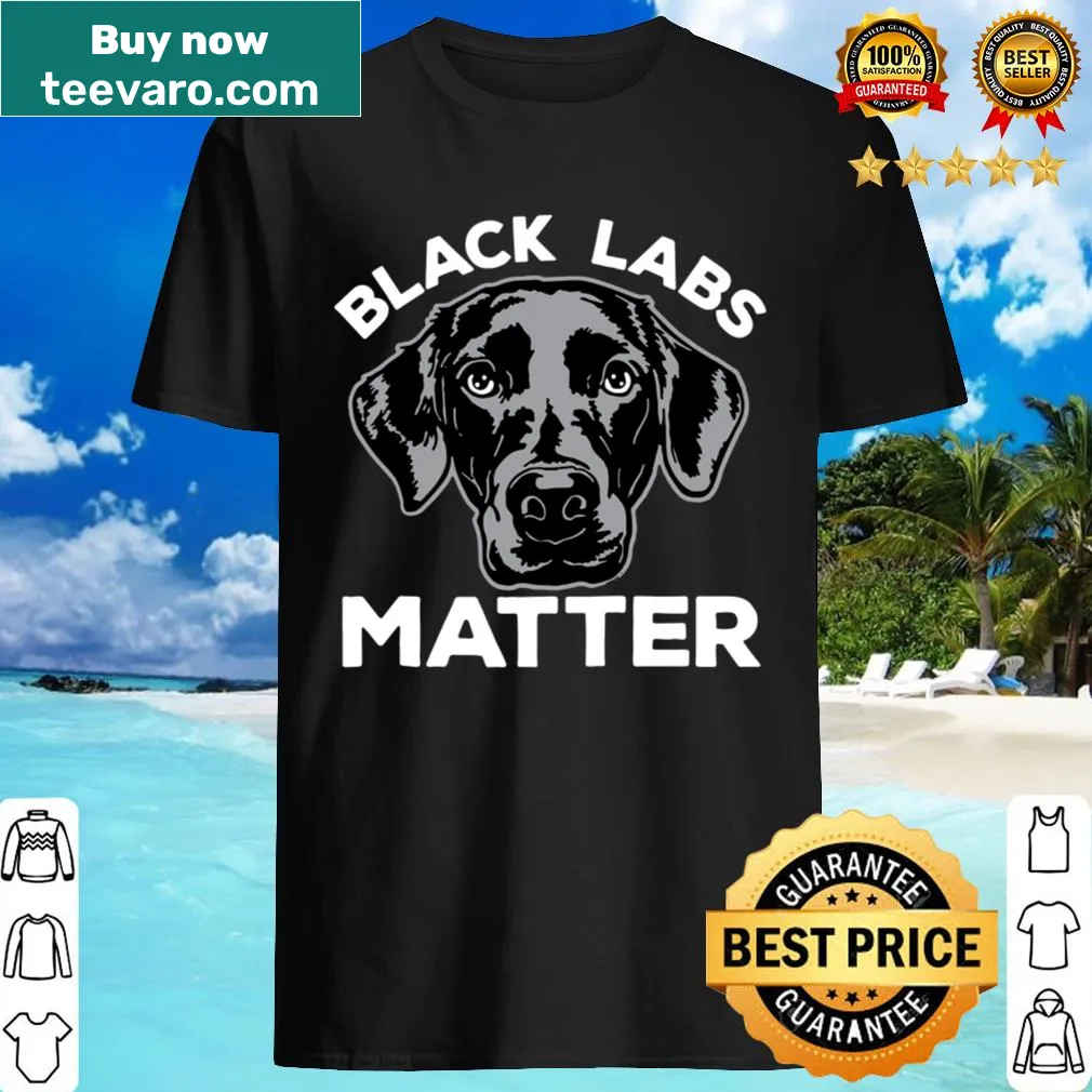 Funny black lab design on vintage-style raglan tee