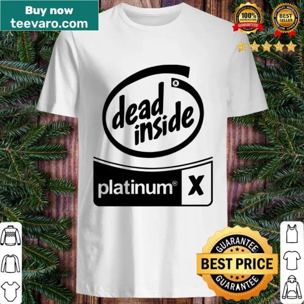Crewneck shirt with 'Dead Inside' printed design