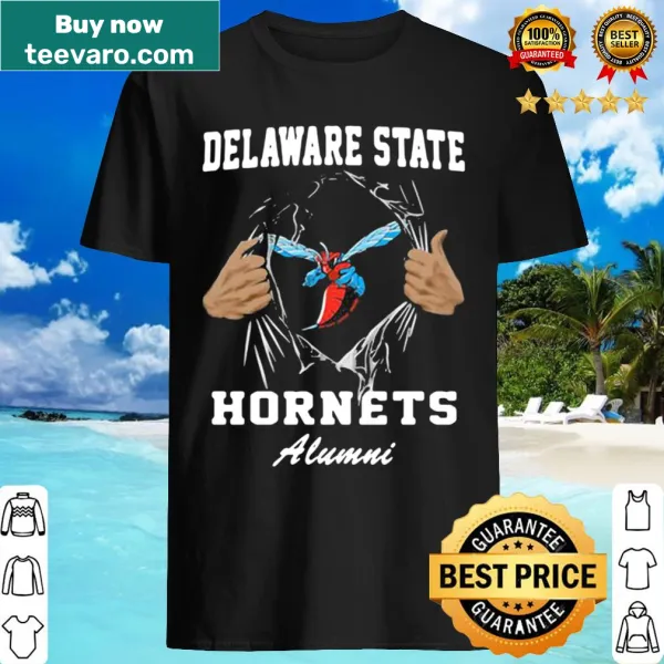Delaware State Hornets alumni shirt celebrating school spirit