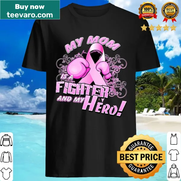 Pink ribbon illustration on a shirt for Breast Cancer Awareness