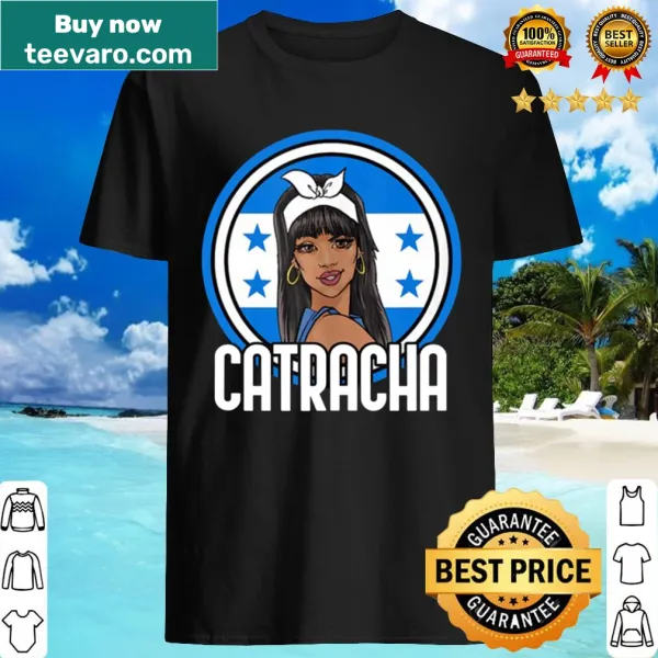 Illustration of a proud woman with the Honduran flag on a t-shirt
