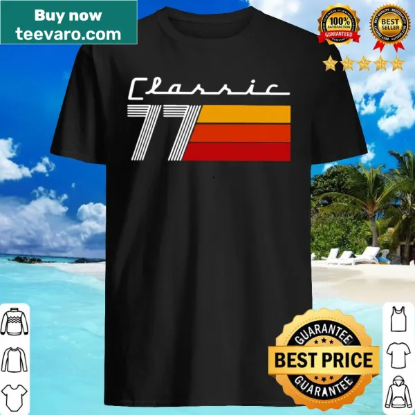 Classic vintage shirt with bold '77' graphic