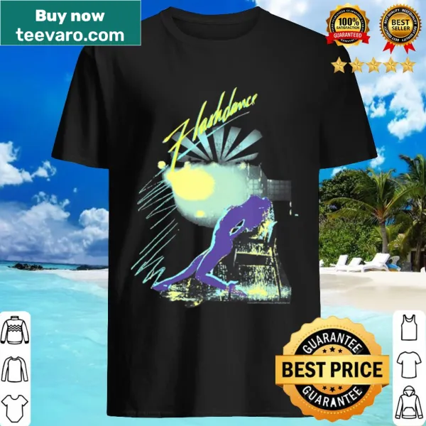 Silhouette of a dancer in a water drop design on a shirt