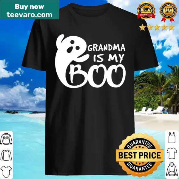 Heartfelt Halloween shirt with the phrase Grandma Is My Boo.