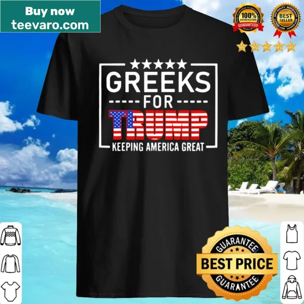 Bold shirt supporting Trump's re-election campaign.