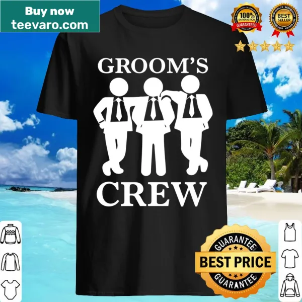 Stylish shirt celebrating the groom's crew for bachelor party events.