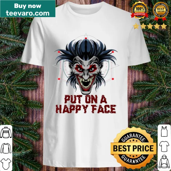 Scary clown graphic for Halloween horror enthusiasts