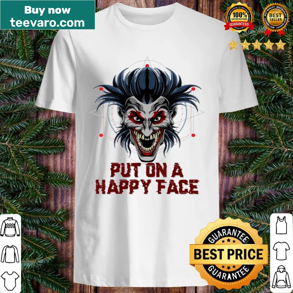 Scary clown graphic for Halloween horror enthusiasts