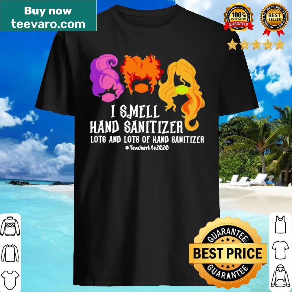 Funny teacher T-shirt with hand sanitizer slogan and Hocus Pocus reference