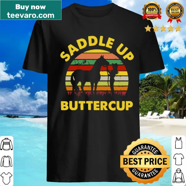 Vintage-style shirt with playful horse-themed text