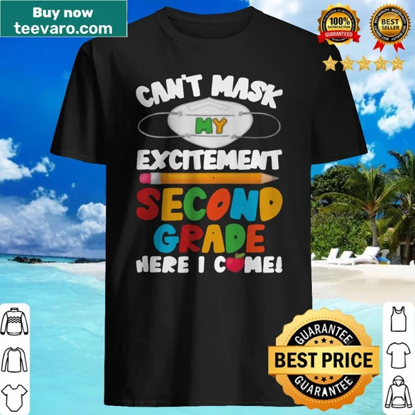Excited second grader shirt for back-to-school