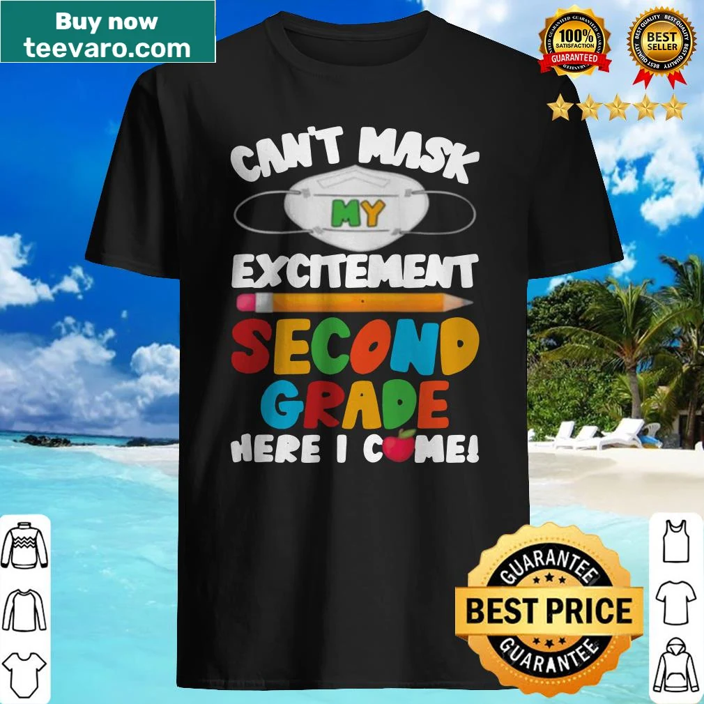 Excited second grader shirt for back-to-school
