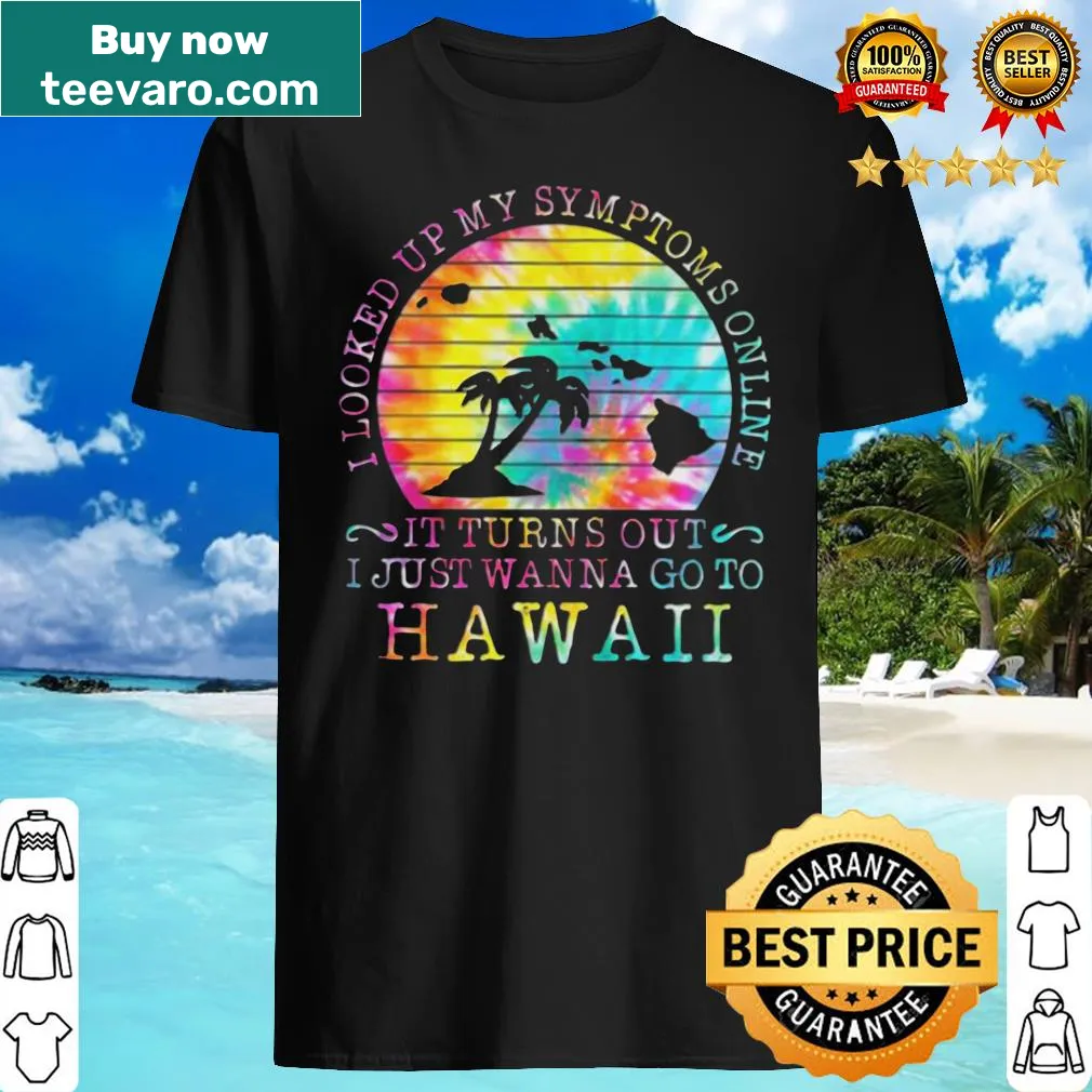 Vintage-style shirt with humorous text about wanting to go to Hawaii