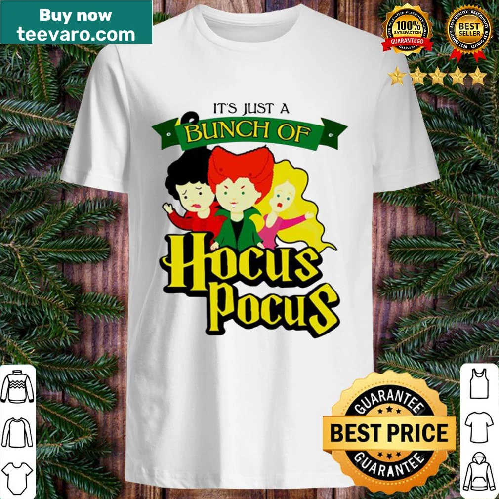 Shirt with whimsical text inspired by Hocus Pocus
