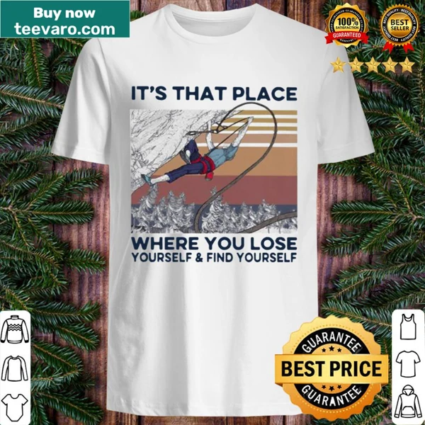 Ladies vintage shirt with mountain design for nature lovers