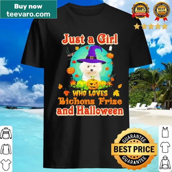 Halloween shirt featuring a Bichon Frise graphic and cute text