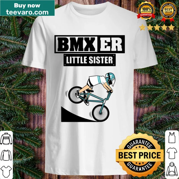 Playful cartoon T-shirt for girls featuring BMX biking
