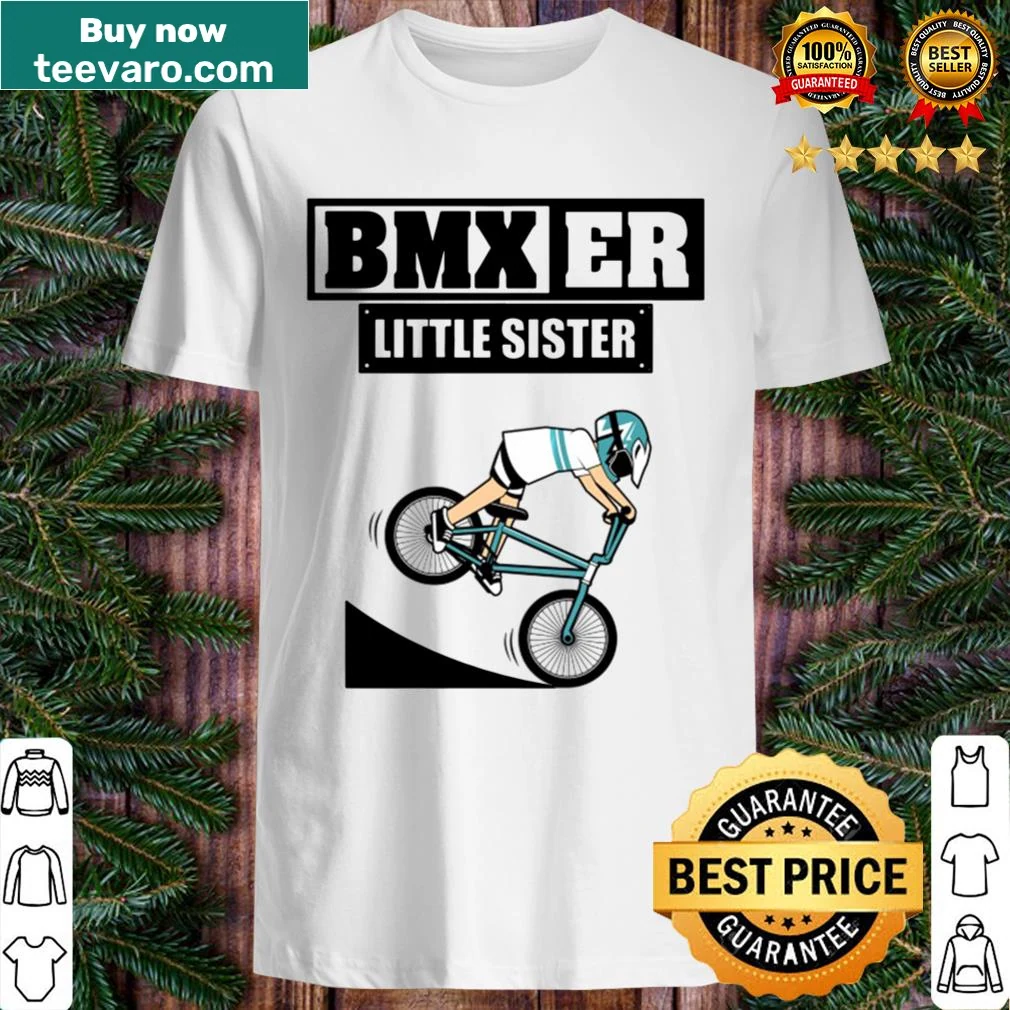 Playful cartoon T-shirt for girls featuring BMX biking