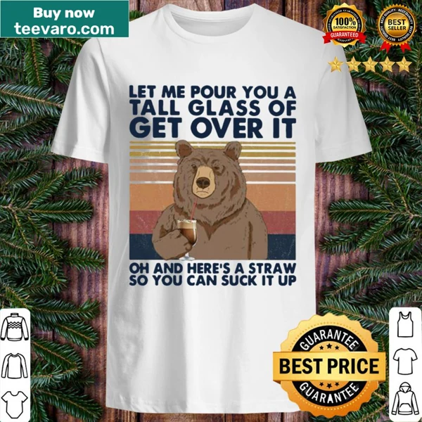 Vintage shirt with witty get over it phrase
