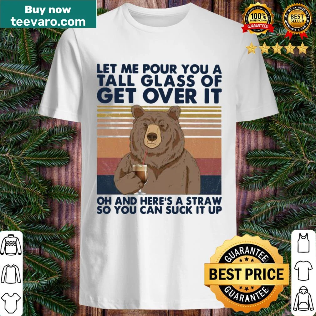 Vintage shirt with witty get over it phrase