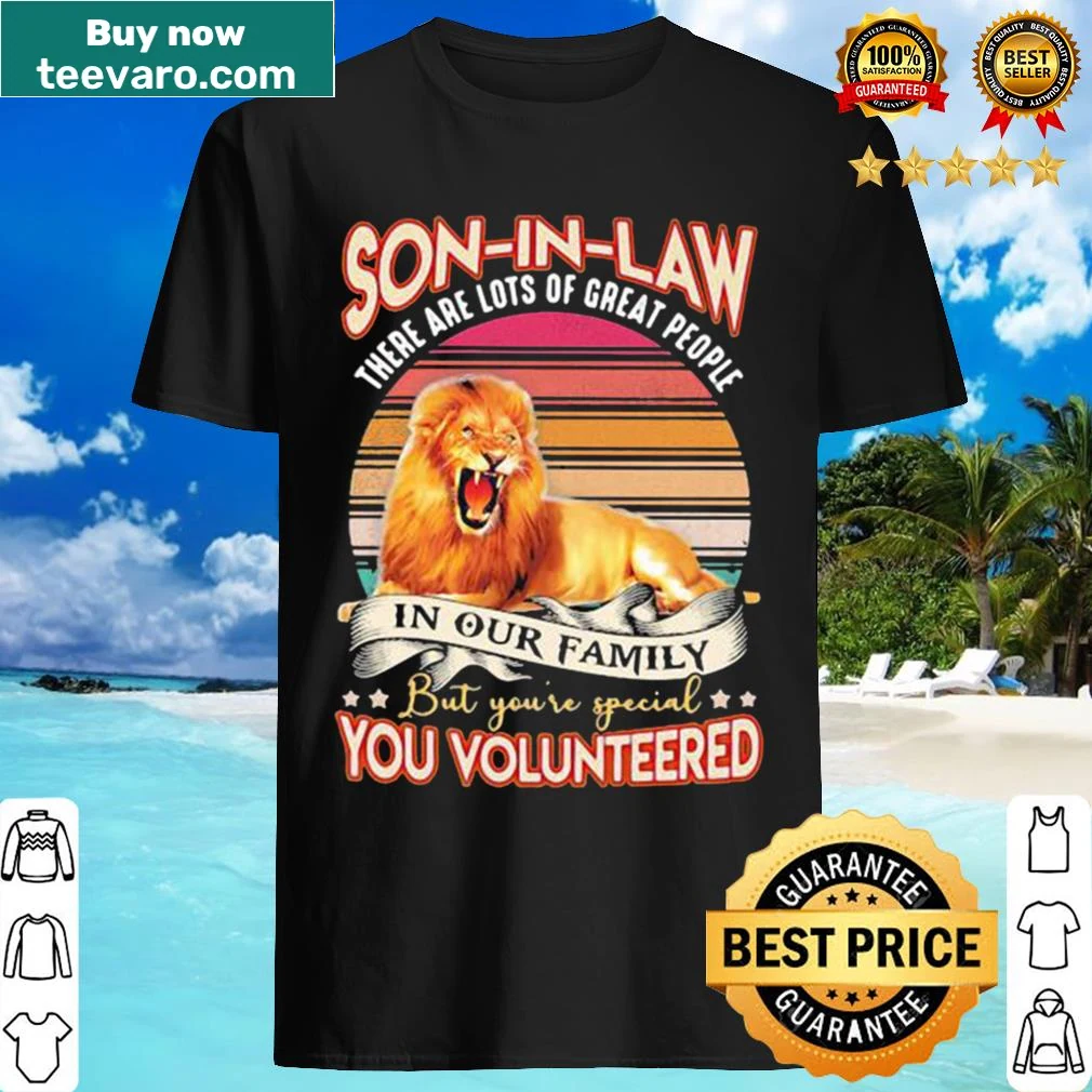 Vintage shirt with lion graphic and heartfelt family message