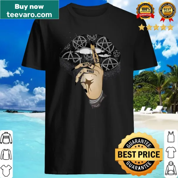 Funny Halloween shirt with witch vibes phrase