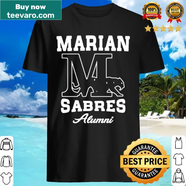 Marian Sabres alumni logo shirt showcasing school pride
