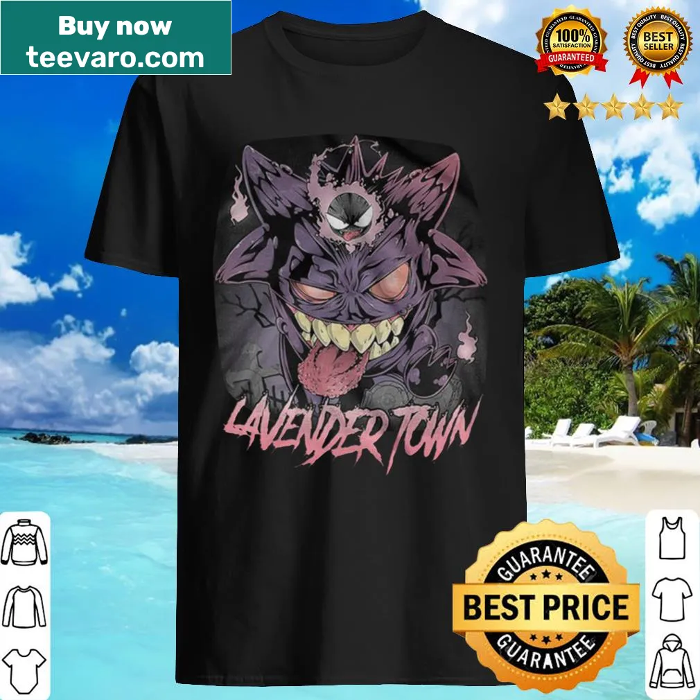 Edgy shirt featuring a monster design and a cross inspired by Lavender Town
