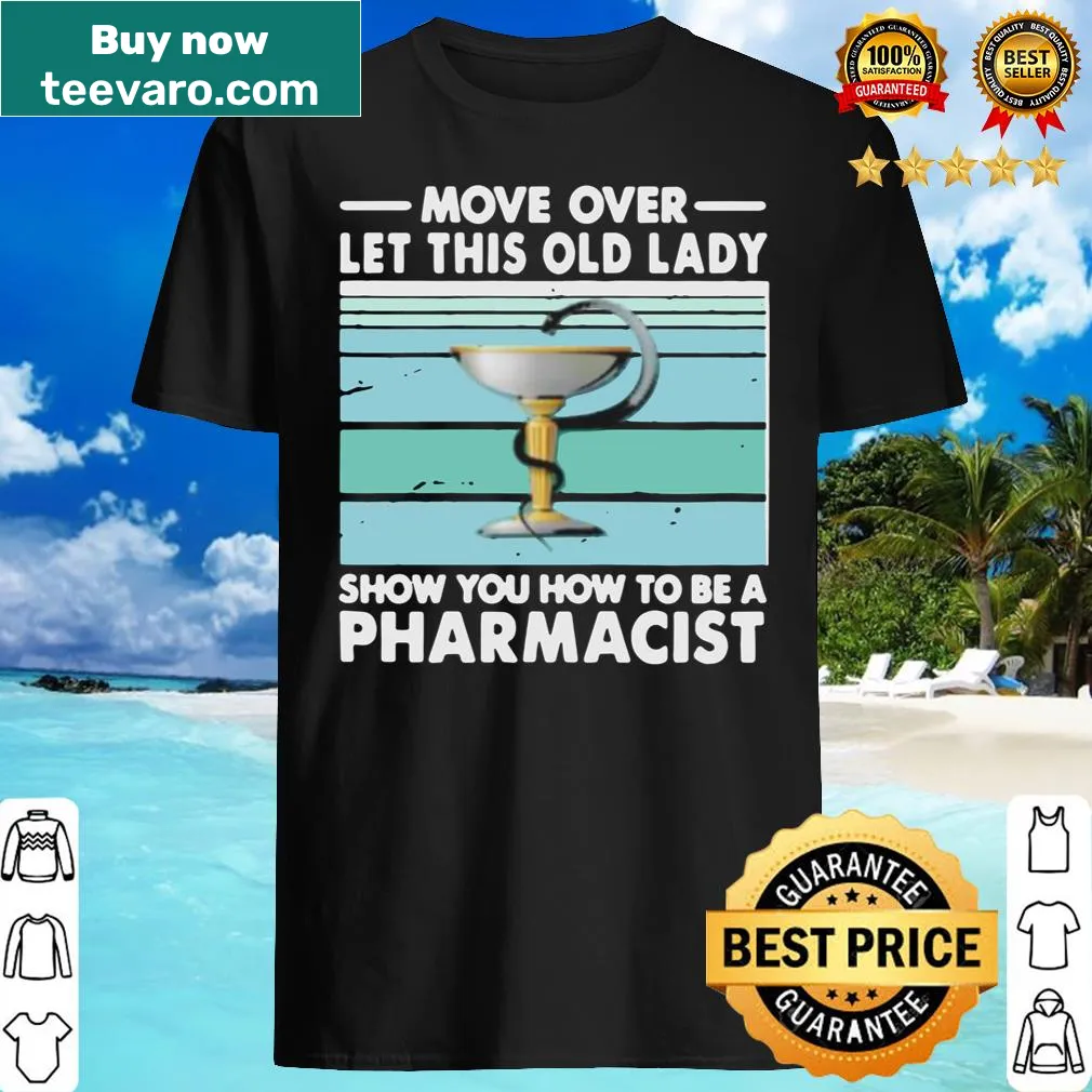 Vintage shirt with playful pharmacist quote
