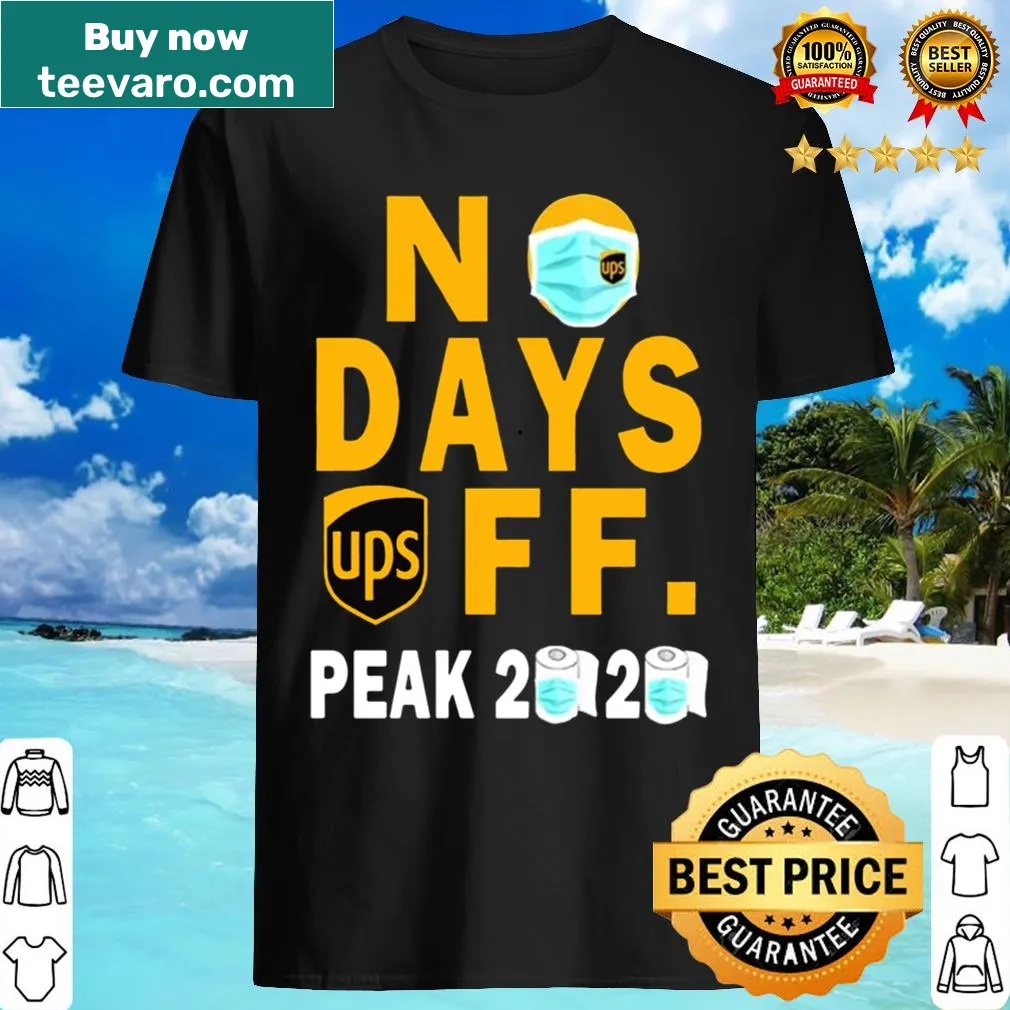 Motivational shirt with bold 'No Days Off' text