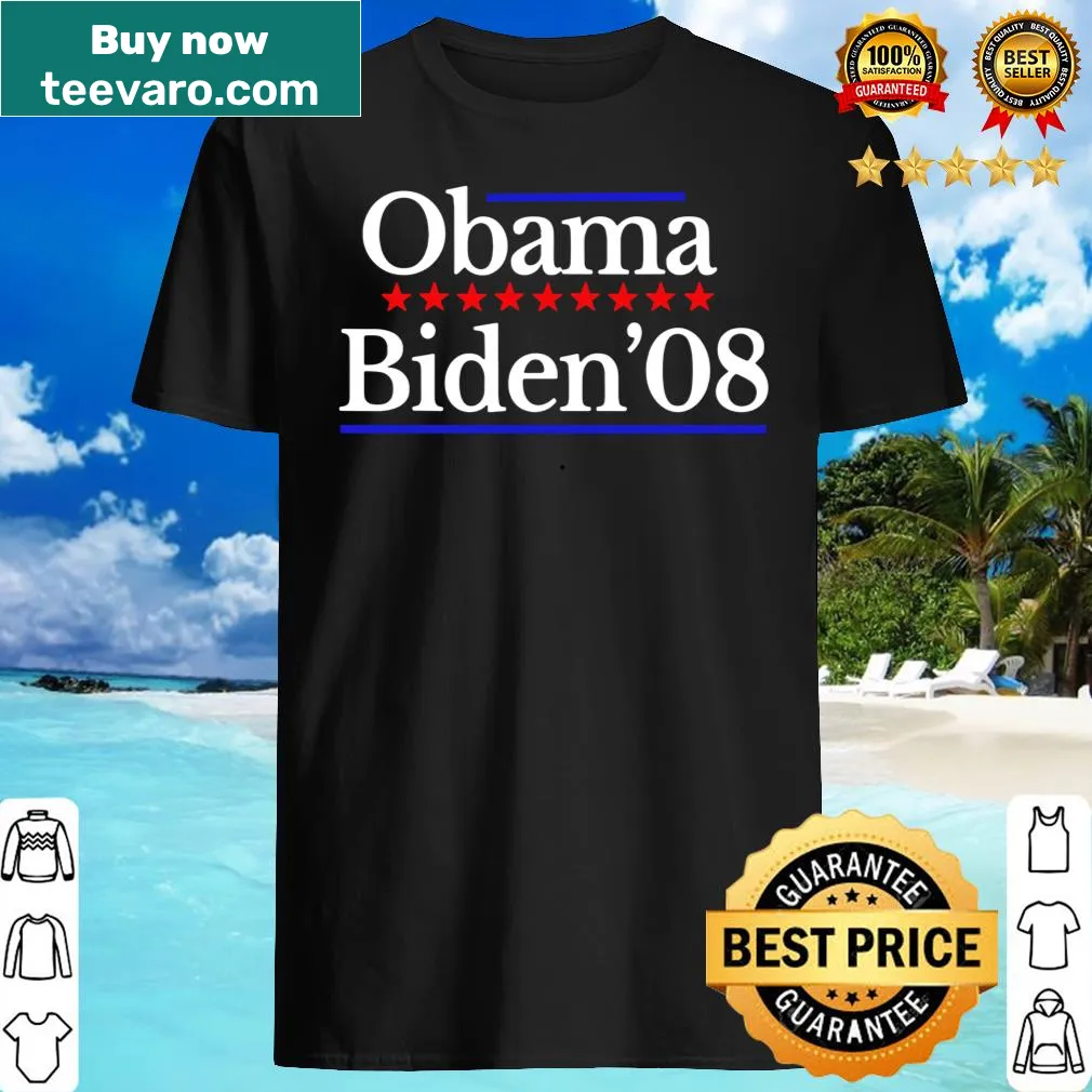 Vintage shirt featuring Obama Biden election slogan
