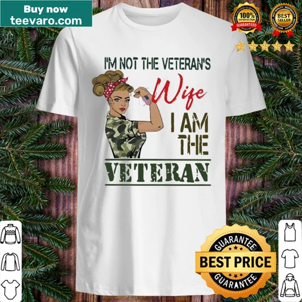 Patriotic shirt for female veterans with bold text about service