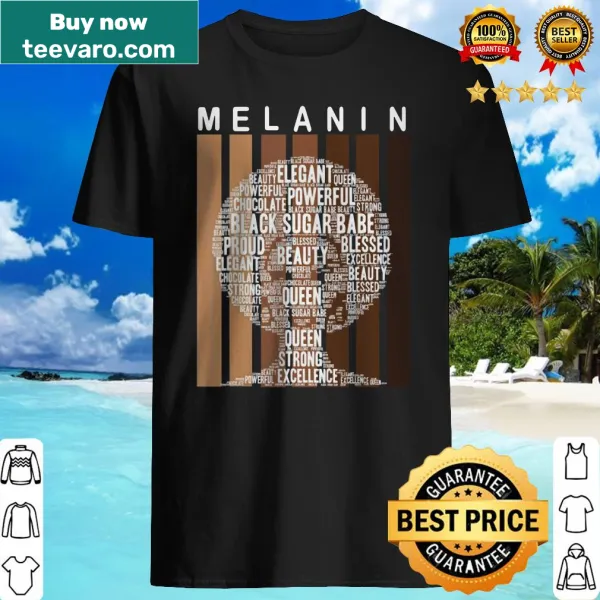 Word art design celebrating Afro queen and melanin