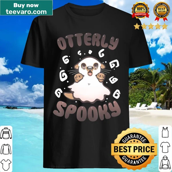 Cute shirt featuring an otter and playful spooky pun.