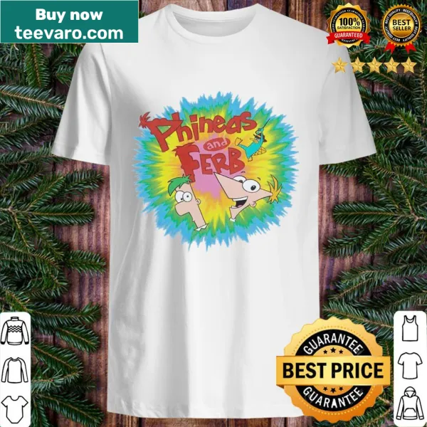 Phineas and Ferb Burst Logo T-shirt design