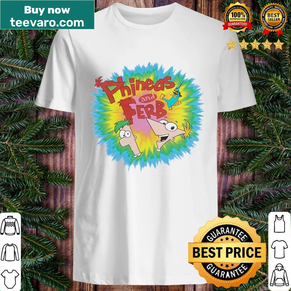 Phineas and Ferb Burst Logo T-shirt design