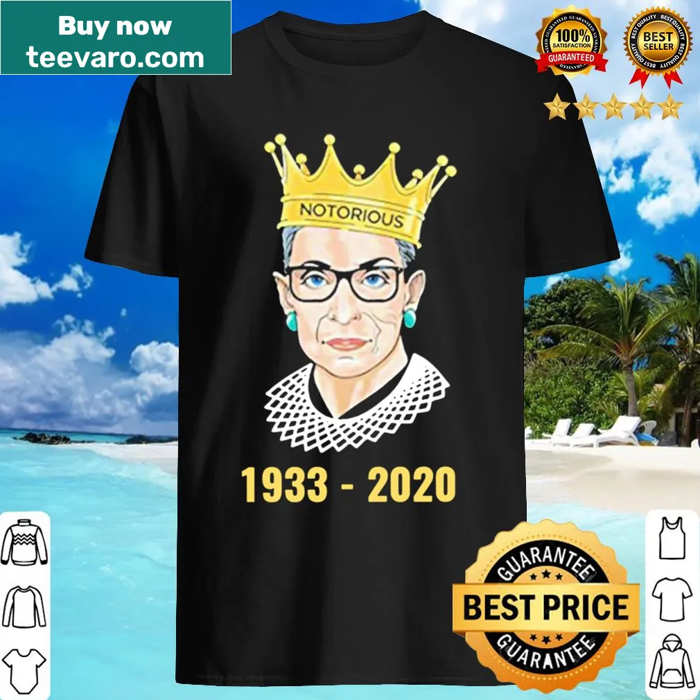 Tribute shirt for Ruth Bader Ginsburg with her dates and a message
