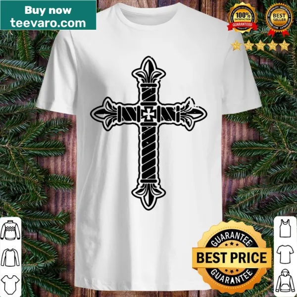 Shirt featuring a cross design representing faith and devotion