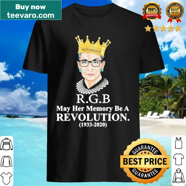 Inspirational shirt with text honoring Ruth Bader Ginsburg's legacy.
