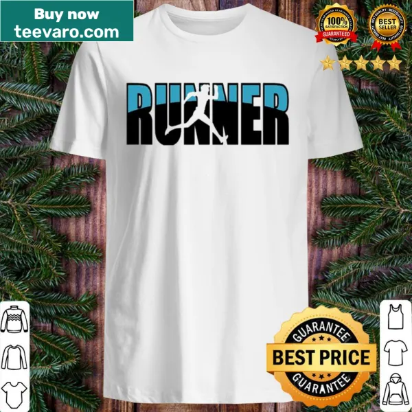 Minimalist shirt with bold 'Runner' text