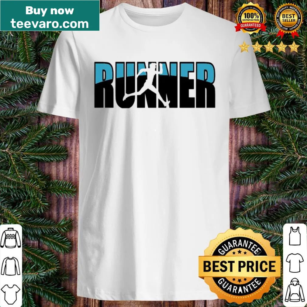 Minimalist shirt with bold 'Runner' text
