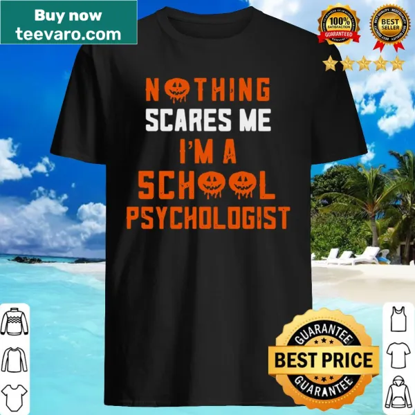 Funny shirt for school psychologists celebrating Halloween