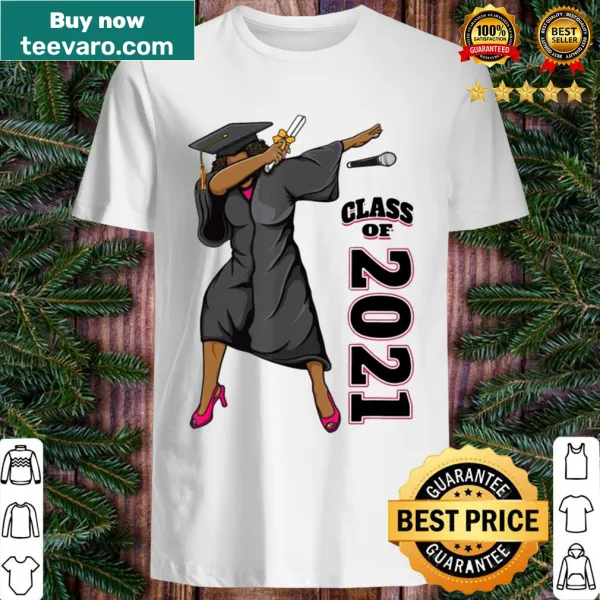 Dabbing queen graphic design for 2021 graduation t-shirt