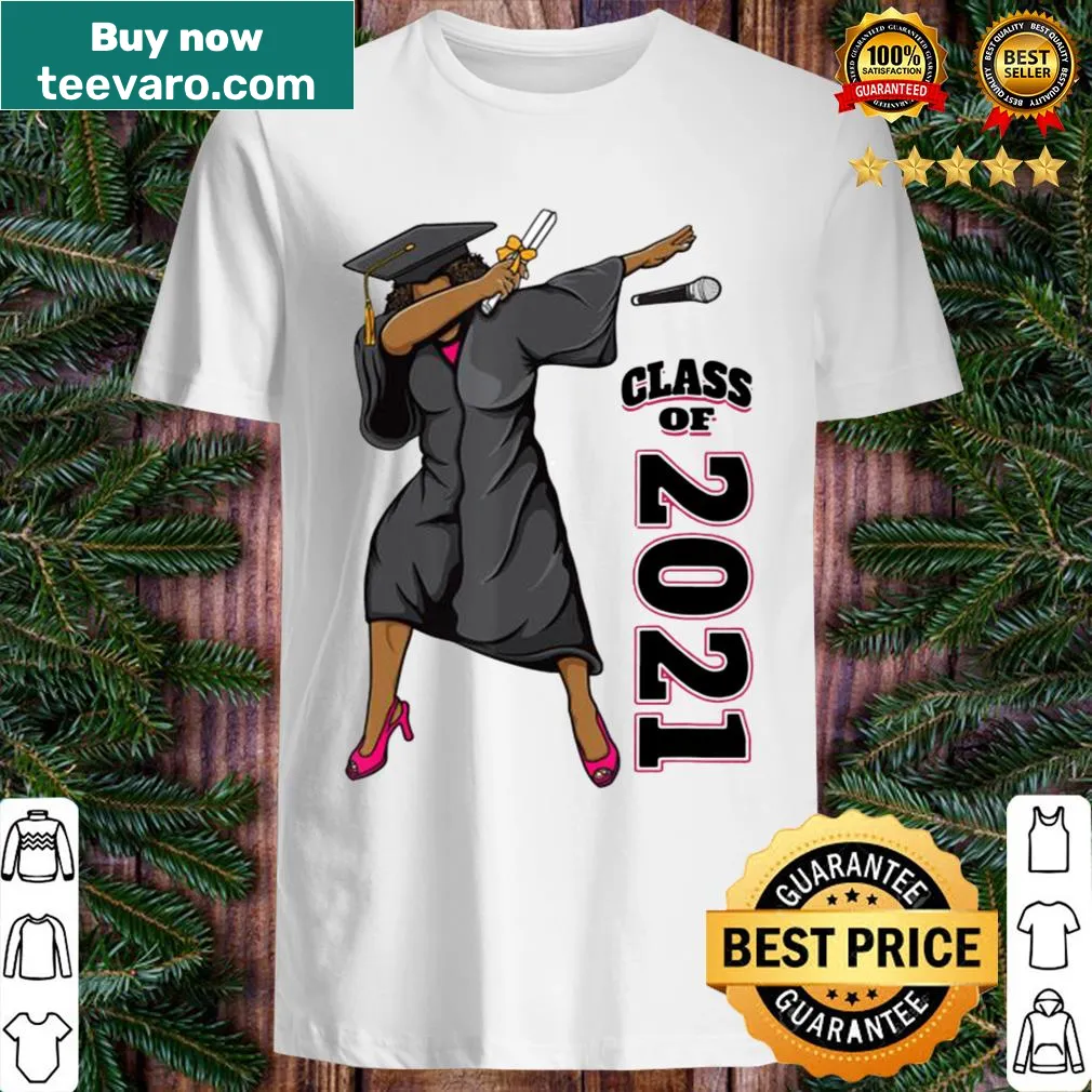 Dabbing queen graphic design for 2021 graduation t-shirt